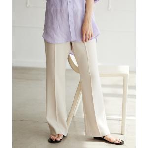 パンツ スラックス センタープレスイージーパンツ レディース