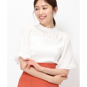 ニット レディース 2023春夏新作ブラウスドッキングバルーン袖ニット/MM328310｜ZOZOTOWN Yahoo!店