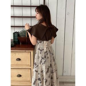 ワンピース オパールフラワーコルセットワンピース