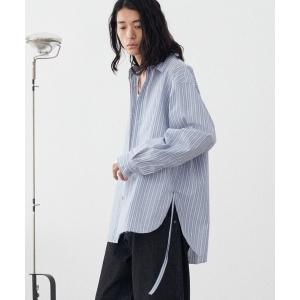 シャツ ブラウス CUT OFF CODE LOOSE SHIRT