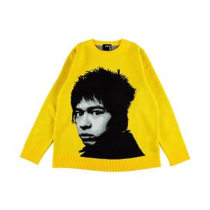 セーター ニット MLE × INU ”メシ喰うな！” KNIT GANG COUNCIL CREW NECK SWEATER メンズ