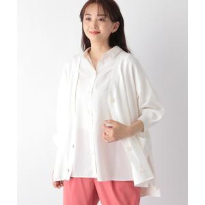 カーディガン 洗えるサラサラカーディガン6分袖/177535