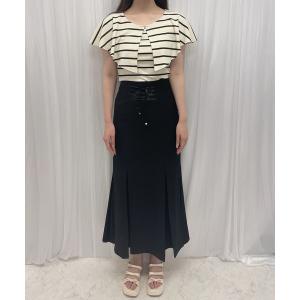 スカート レースアップマーメイドスカート レディース