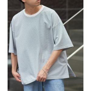 tシャツ Tシャツ メンズ ポンチサイドスリットビッグボーダーTee｜zozo