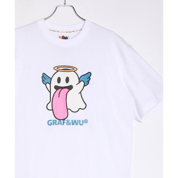 tシャツ GRAF＆WU グラフアンドウー BOOGHOST 半袖プリント Tシャツ メンズ レディ...