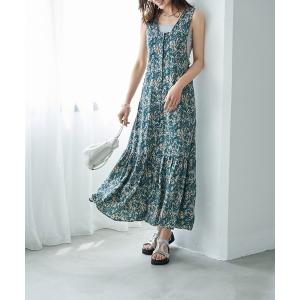 ワンピース 【LUXE】テープ柄サマードレス