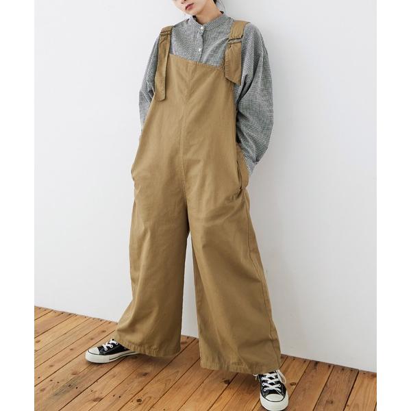 サロペット オーバーオール 大きいサイズ アシメサスペンダー サロペットパンツ レディース