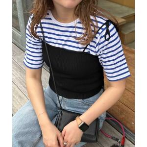 tシャツ Tシャツ ビスチェ×Tシャツ《WEB限定カラーあり》