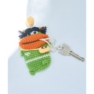 キーケース 「macaroni edge/マカロニエッジ」毛糸のマスコット キーケース