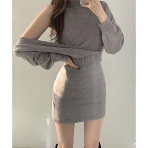 MICHAEL KORS（マイケルコース） ワンピース リブ ストレッチニット