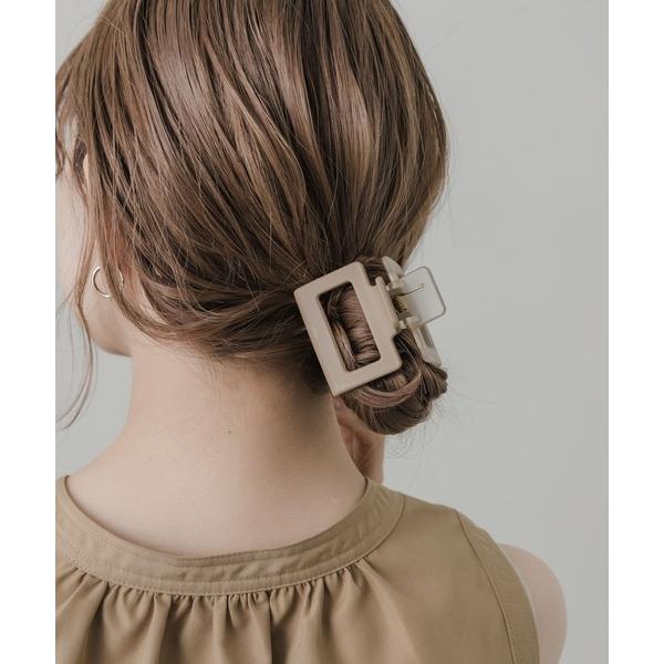 ヘアクリップ スクエアマットカラーバンス