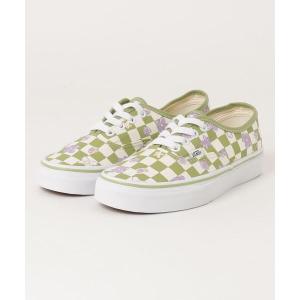 スニーカー メンズ VANS ヴァンズ AUTHENTIC オーセンティック VN0A5KS9CCF FLORAL CHK GRN｜zozo