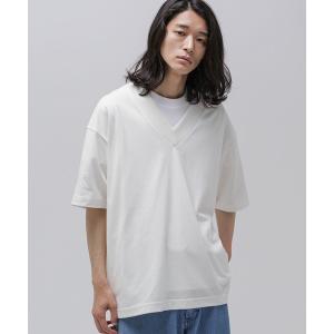 メンズ tシャツ Tシャツ LB.04/ワイドカラーVネックTシャツ｜ZOZOTOWN Yahoo!店