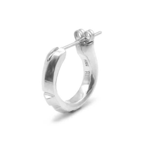 ピアス “for Gift”クロッシングピアス（フラグメントカットフープ）/シルバー925「LION...