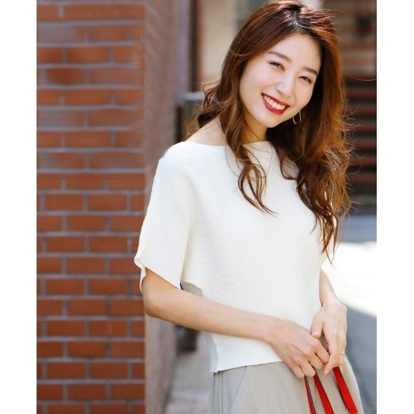 ニット セーター 「魔法のシルエットシリーズ」 くびれを作るスカートに合うトップス レディース