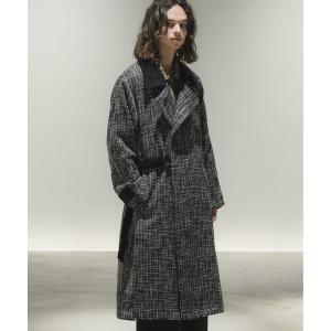 コート チェスターコート Tweed tielocken coat/ツィードタイロッケンコート