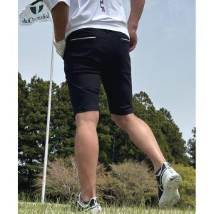 メンズ パンツ 接触冷感＆スーパーストレッチ ポケットライン ゴルフショートパンツの商品画像