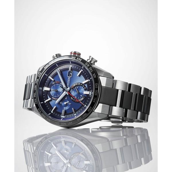 腕時計 ATTESA アテッサ エコ・ドライブ電波時計 ACT Line ネイビー メンズ