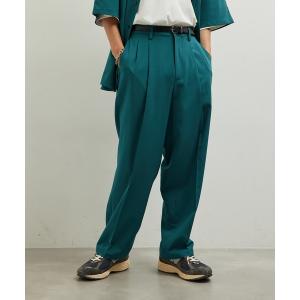 パンツ メンズ セットアップ対応 / エアリーストレッチタックワイドパンツ｜ZOZOTOWN Yahoo!店