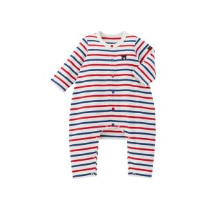 ミキハウス 70 カバーオール ロンパース　赤 チェック 2-6ヶ月 MIKI HOUSE（ミキハウス） ベビー服 ロンパース ミキハウスチェック