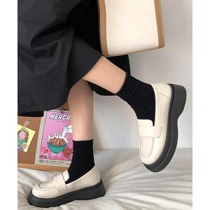 ローファー 厚底ソフトローファー レディース