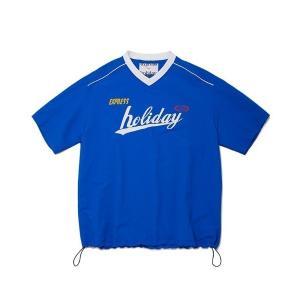 トップス メンズ A'GEM/9 × .kom「Express Holiday/エクスプレスホリデー」Authentic NYLON HALF T-S