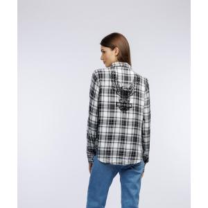 ブラウス シャツ クラシックイーグルチェック柄シャツ レディース