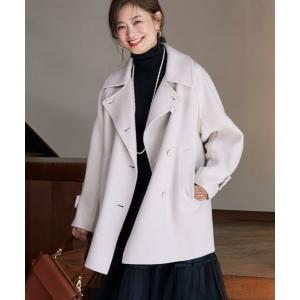 コート ピーコート ダブルフェイス今っぽエアリーPコート