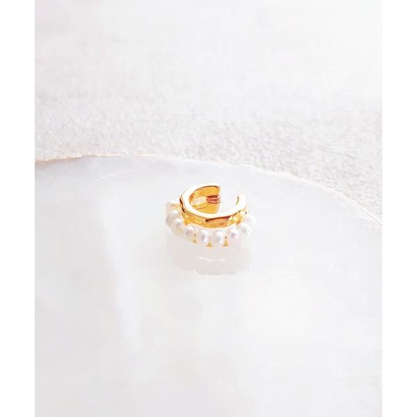 イヤーカフ 「Cherie+Chambre」Freshwater Pearl Ear Cuff レデ...