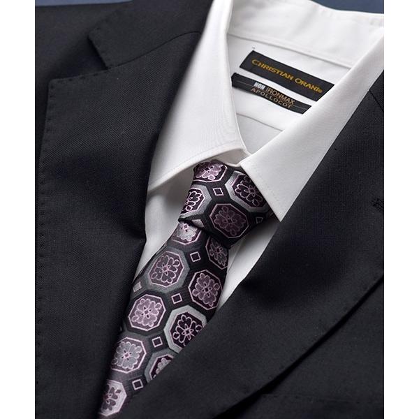 ネクタイ F＆D : フラワーファブリックネクタイ