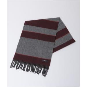 マフラー 「V.FRAAS(ヴィ・フラース)」ヘリンボーンマルチストライプマフラー メンズ