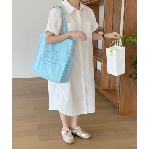 トートバッグ パステルカラー刺繍トートバッグ レディース