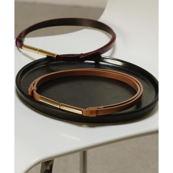 ベルト 「WEB限定カラーあり」スティックナローベルト レディース