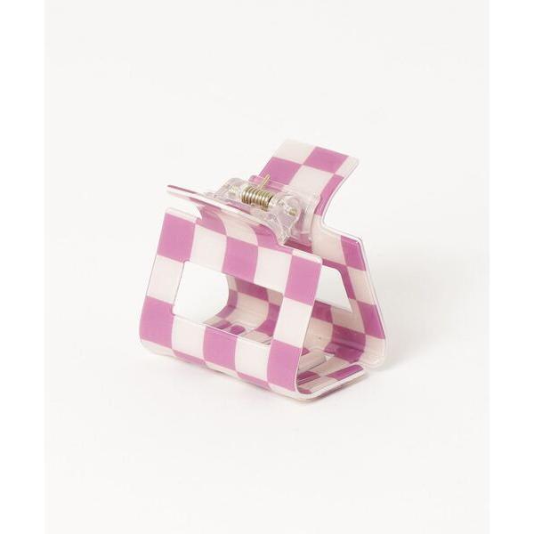 ヘアクリップ 「HIKA」チェッカー柄 ヘアクリップ