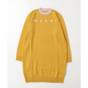 ワンピース キッズ MARNI（マルニ）Kids ＆ Junior ブランドロゴ長袖ニットワンピース｜ZOZOTOWN Yahoo!店