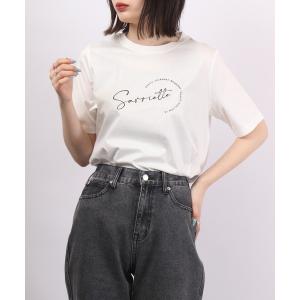 tシャツ Tシャツ レディース BRODIAEA ロゴプリント Tシャツ 半袖｜zozo