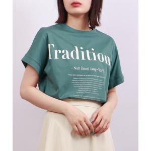 レディース tシャツ Tシャツ BRODIAEA バイオシルケット ロゴTシャツ 半袖｜zozo