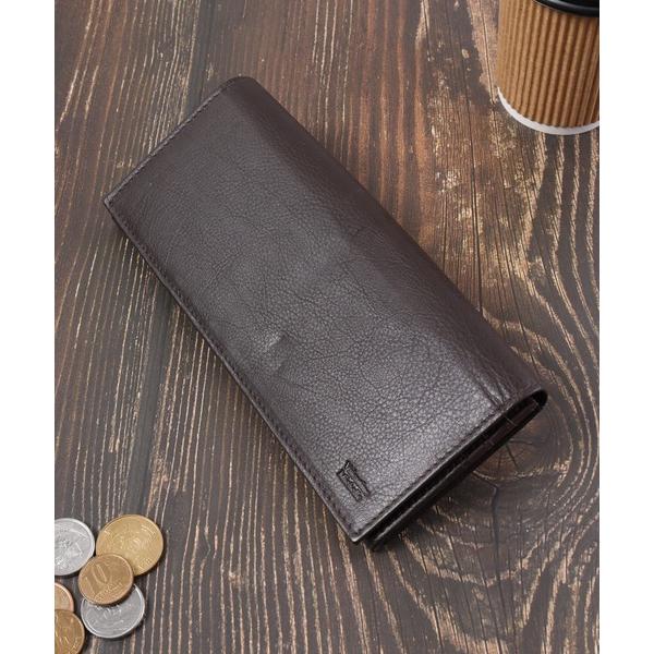 長財布 財布 K SELECT レザー 牛革　本革 ロングウォレット　長財布　ブラウン メンズ レデ...