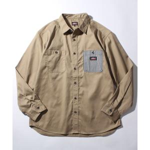 メンズ シャツ ブラウス 「GENUINE DICKIES/ジェニュインディッキーズ」T/Cツイル ワークシャツ｜zozo