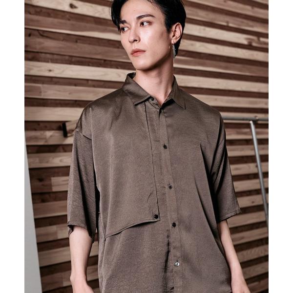 シャツ 「NO ID.」Wrinkle Trench Big Shirt / リンクル トレンチ ビ...