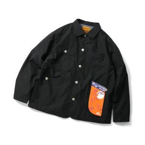 ササフラス カバーオール L 黒 ロクヨン gym master（ジムマスター） カバーオール ロクヨンクロスハーフムーン