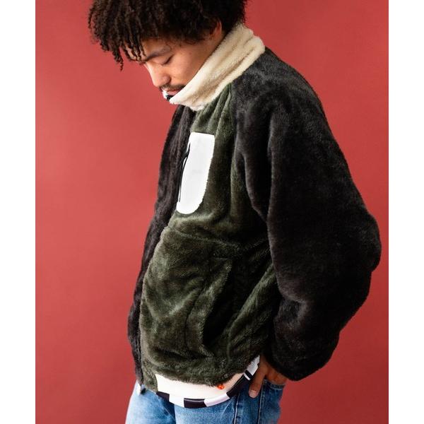 ブルゾン アウター リバーシブルタスロン×ボアスタンドジャケット メンズ レディース