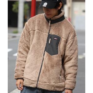 ブルゾン アウター 「GENUINE DICKIES/ジェニュインディッキーズ」シャギーボア スタンド ジップブルゾン メンズ レディース
