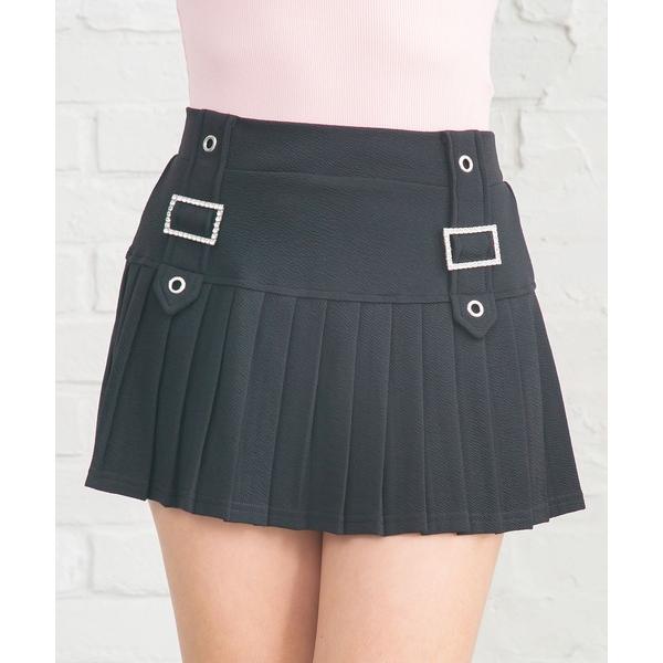 パンツ ハーネス×プリーツミニスカート レディース