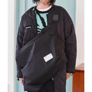 ショルダーバッグ バッグ メンズ ADAMPATEK/water repellent nylon shoulder big bag/撥水ナイロンショル