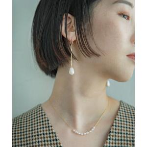 anq.（アンク） ピアス 「anq.」K10・バロックパールフックピアス 淡水