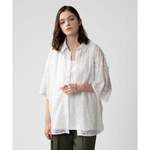 シャツ ブラウス メンズ SHEER JACQUARD SHIRT/シアージャガードシャツ
