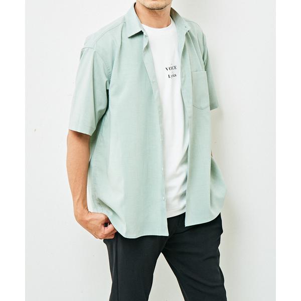 シャツ 「MASTER FRAME」リネンライクポプリンレギュラーカラーシャツ メンズ