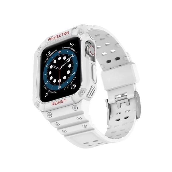 腕時計 耐衝撃TPU一体化アップルウォッチバンド メンズ レディース