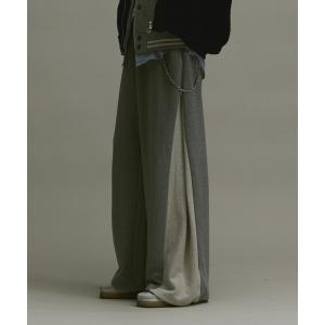 メンズ 3way loose inside out sweat pants/３wayルーズ切り替えスウェットパンツ